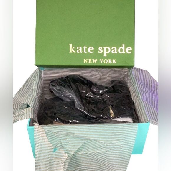 KATE SPADE LANGLEY BLACK KID SUEDE BOOTIES SIZE 9 M - Picture 7 of 9